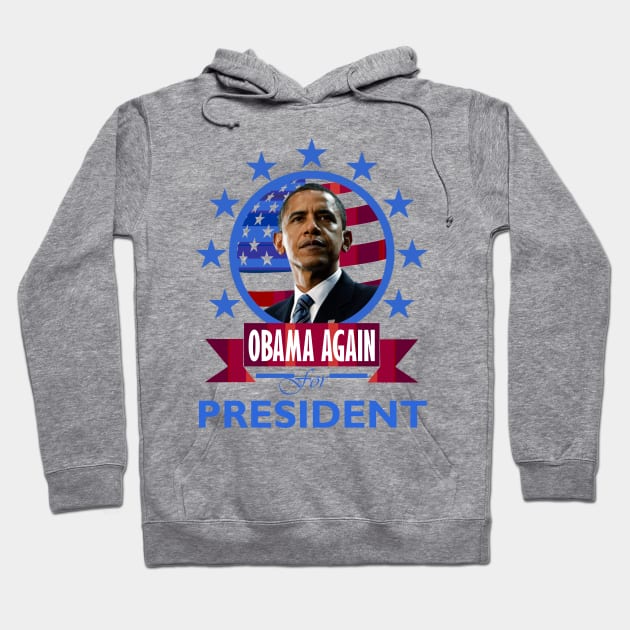 Obama for President (again) Hoodie by DWFinn